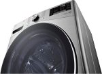 ⁦LG Washer, 21 Kg, Stainless Silver - F0P2CYV2T.ASSPEEC⁩ - الصورة ⁦3⁩