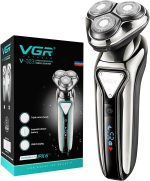 VGR V-323 Professional Men's Shaver | Cordless Rechargeable IPX6 Fully Waterproof Triple Rotary Head Electric Shaver Runtime 60 minutes | Electric Shaver for Men’s