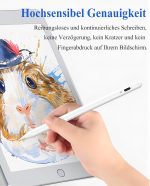 ⁦Kenkor Stylus for Touch Screens With Magnetic Design, Tablet POM 1.5mm Nib for Android iOS, iPad/Pro/Air/Mini/iPhone/Samsung/Smartphones and Tablets Devices (White)⁩ - الصورة ⁦5⁩
