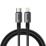 ⁦iLOCK USB-C to iPhone Charging Cable | 1 Meter | Ultra Durable Braided Cable | 30 Watt Fast Charging (Type C to iPhone)⁩ - الصورة ⁦2⁩