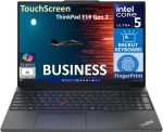 ⁦Lenovo ThinkPad E16 Business Laptop 16.0" IPS WUXGA Display (Intel i5-1335U, 16GB RAM, 1TB SSD, Intel Iris Xe, Backlit KYB, FP Reader, Thunderbolt 4, HD Webcam, WiFi 6, Win 11 Pro) w/DKZ Hub⁩ - الصورة ⁦2⁩