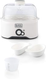 Black & Decker Egg Cooker - White, 6 Eggs, Eg200-B5, Plastic Material - الصورة 4