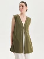 ⁦LC WAIKIKI V-Neck Women's Waistcoat⁩ - الصورة ⁦3⁩