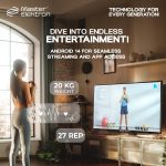⁦Master elektron ماستر اليكترون شاشة عرض ٣٢" ذكية بدون اطار اتش دي 1 قطعه⁩ - الصورة ⁦5⁩