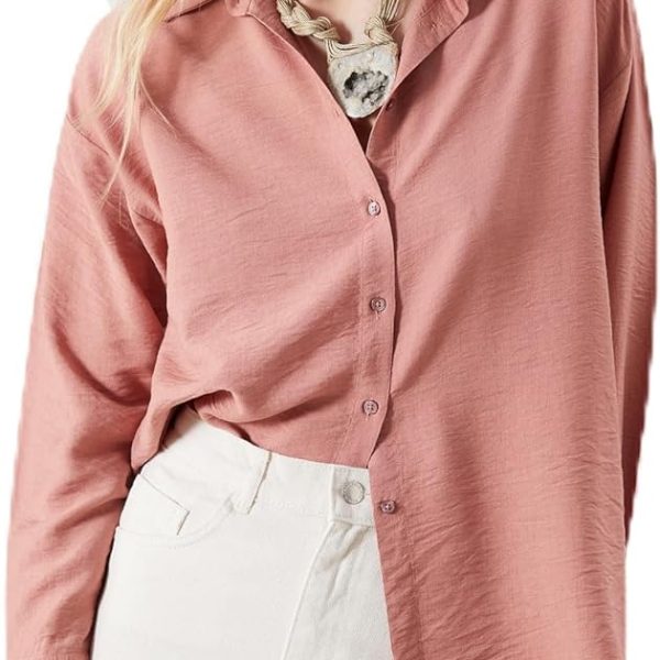 LC WAIKIKI Women Textured Oversize Shirt