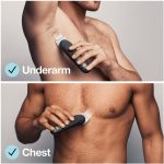 ⁦Braun Body Groomer 3 Body Trimmer for Men with SkinShield Technology, Clog for Sensitive Areas, Hardwearing Metal Blade, Black/Grey – BG3340⁩ - الصورة ⁦3⁩