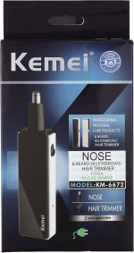 kemei Nose, Beard and Eyebrows Hair Trimmer Machine KM-6672 - الصورة 2