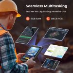 ⁦MUNBYN 2025 Rugged Windows Tablet IRT06, 8" Windows 11 Pro, 8GB+128GB Tough Tablet, 700nit Sunlight Readable, Intel N5100 Rugged PC for Construction, Industrial, 2Y Protection⁩ - الصورة ⁦4⁩
