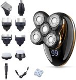 ⁦VGR V-316 Mens Head Shaver for Bald Men 5 in 1 LED Electric Cordless Razors USB Rechargeable Wet & Dry Grooming Kit Nose Hair Trimmer IPX5-Waterproof⁩ - الصورة ⁦5⁩