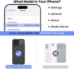 ⁦نيلكن جراب مغناطيسي لموبايل ايفون 17 برو ماكس 6.9 بوصة، متوافق مع ماج سيف، غطاء كاميرا منزلق، حماية الكاميرا، حماية من الدرجة العسكرية، جراب حماية رفيع، اسود⁩ - الصورة ⁦9⁩