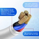 ⁦APFEN USB C to Lightning Cable 3FT 2Pack [Apple MFi Certified], Power Delivery iPhone Cables Type C iPhone Charger Cord Fast Charging Compatible iPhone 14 13 12 11 Pro Max X XS XR 8 7 6s Plus SE⁩ - الصورة ⁦3⁩