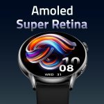 ⁦cardoO Smart Watch X Orbit, Round 1.6” AMOLED Display, Bluetooth Calling, Fitness & Health Tracker with Heart, Sleep & SpO2 Monitoring, 100+ Sports Modes – Waterproof, iOS & Android Compatible - Black⁩ - الصورة ⁦2⁩
