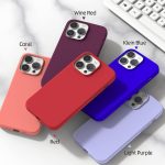 ⁦AWH Compatible with iPhone 14 Pro Max Case for Women - Drop Protection, Anti-Fingerprint, Anti-Scratch, Shockproof Soft-Touch Silicone Phone Case for iPhone 14 Pro Max 6.7" (Red)⁩ - الصورة ⁦2⁩