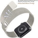 ⁦YILED Metal Band for Apple Watch 45mm 44mm 42mm 41mm 40mm 38mm, Milanese Loop Magnetic Stainless Steel Mesh Strap for iWatch Series 8/7/SE/6/5/4/3/2/1⁩ - الصورة ⁦3⁩