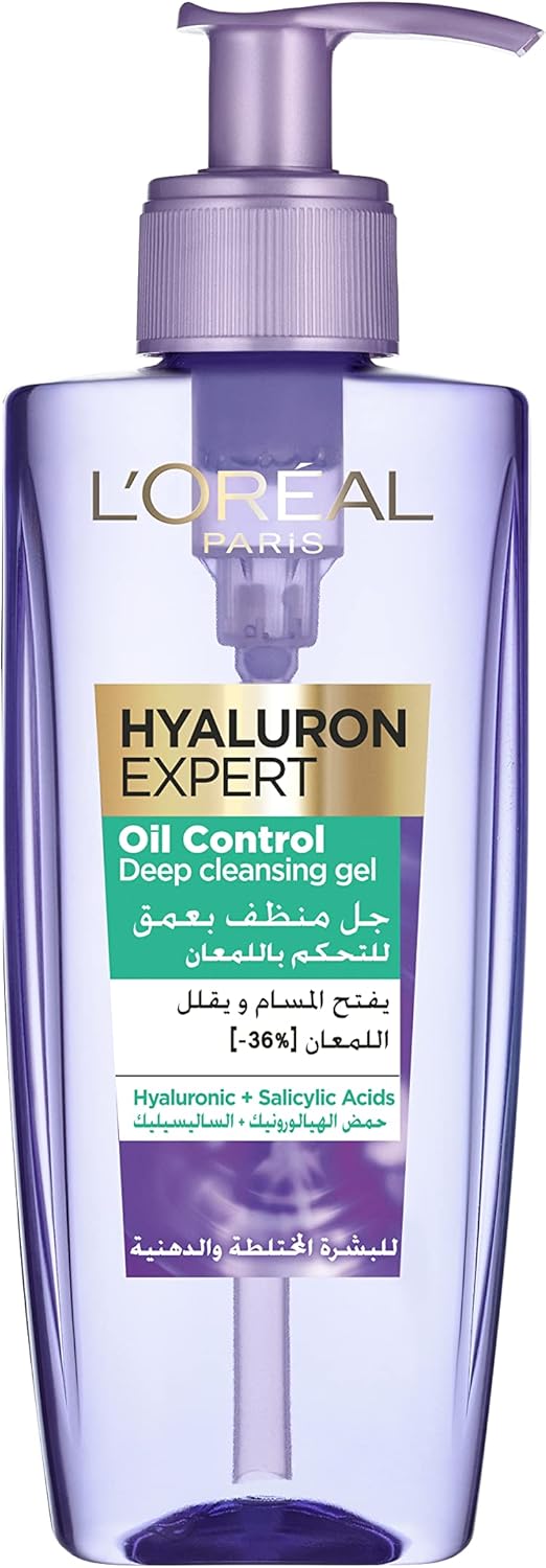 L’Oréal Paris L'Oréal Paris Hyaluron Expert Oil Control Deep Cleansing Gel With Hyaluronic Acid - 200ml