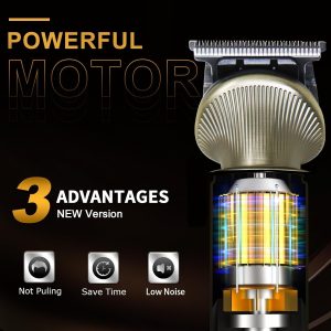 ⁦VGR V-106 Professional 6in1 Grooming Kit with LED Display Trimmer 180 min Runtime 16 Length Settings (Gold)⁩ - الصورة ⁦5⁩