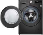 ⁦LG Vivace Washing Machine 9/5KG Dryer, with AI DD technology,Black- LG ThinQ™-F4R5VGG2E⁩ - الصورة ⁦3⁩