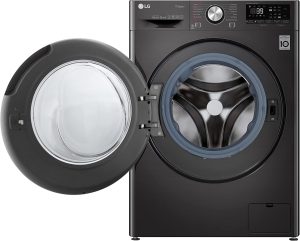 ⁦LG Vivace Washing Machine 9/5KG Dryer, with AI DD technology,Black- LG ThinQ™-F4R5VGG2E⁩ - الصورة ⁦3⁩