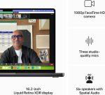 ⁦Apple 2023 MacBook Pro Laptop M3 Pro chip with 12‑core CPU, 18‑core GPU: Built for Apple Intelligence, 16.2-inch Liquid Retina XDR Display, 18GB Unified Memory, 512GB SSD Storage; Black; EN Keyboard⁩ - الصورة ⁦6⁩