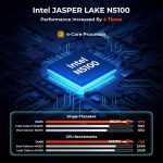 ⁦MUNBYN Rugged Tablet IRT08, 10.1 inch Windows Tablet, Windows 11 Pro, 8GB+128GB, Intel N5100,Sunlight Readable, 4G LTE GPS Heavy Duty Industrial Outdoor Work PC, BT5.1 Wi-Fi, 2Y Protection⁩ - الصورة ⁦3⁩