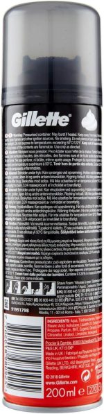 ⁦Gillette Classic Regular Shaving Foam 200ml⁩ - الصورة ⁦3⁩