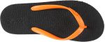 ⁦Premium Men's Comfort Slippers -Black With Orange Strap,46-47⁩ - الصورة ⁦4⁩
