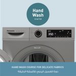 ⁦PANASONIC WASHING MACHINE FULL AUTOMATIC 8 KG 1400 RPM SILVER NA-148VB7 - Warranty 2 Years call 19125 Filkhedma⁩ - الصورة ⁦6⁩