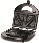 ⁦Black & Decker 3 In 1 Interchangeable 780W TS2130-B5, Grill & Waffle& Sandwich Maker Silver/Black - (International Warranty)⁩ - الصورة ⁦4⁩