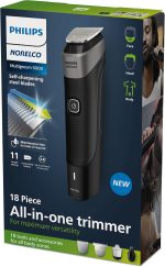 ⁦Philips Norelco Multigroom Series 5000 18 Piece, Beard Face, Hair, Body and Intimate Hair Trimmer for Men – NO Blade Oil MG5910/49⁩ - الصورة ⁦16⁩