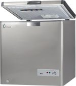 فريزر أفقي من الستانلس بسعة داخلية 250 لتر من بينجوين، فضي، موديل ES290