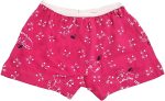 ⁦Skills Cotton Boxer Short Printed Cats For Girls-Fuchsia-2Years⁩ - الصورة ⁦2⁩