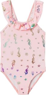 name it Girl's Zamar Polyester Lining Swimsuit