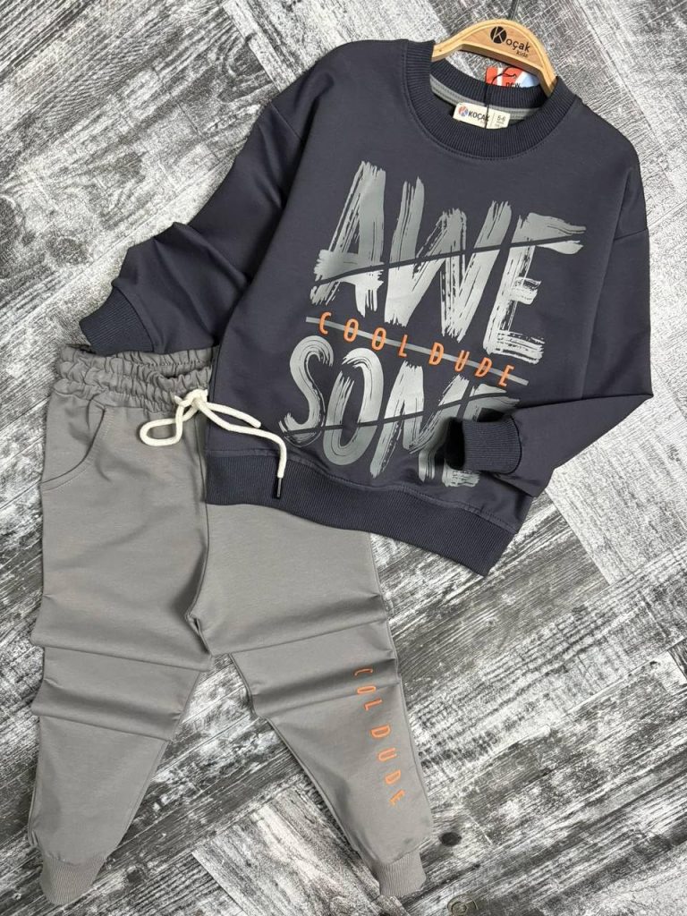 Boys Set Long Sleeves Hooded Sweatshirt and Pants Printed 3 Years 16 Years