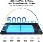 ⁦Tablet 2025 Latest Android 15 Tablets with 10.1 Inch Incell Display, 24GB RAM 256GB ROM /2TB TF, Gemini AI, T606 Octa-Core+8MP Camera, 5000mAh, Widevine L1, 2 in 1 Tablets with Keyboard Mouse Stylus⁩ - الصورة ⁦7⁩