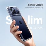 ⁦CASEKOO for iPhone 17 Pro Max Case Crystal Clear, 3X Anti-Yellow & Virgin TPU, 15FT Military-Grade Drop Protection, Slim Transparent Women Men Funda para for iPhone 17 Pro Max Case 6.9 inch, Clear⁩ - الصورة ⁦6⁩