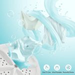 ⁦LytLStrox Mini Washing Machine,Portable Foldable Ultrasonic Small Washers,Mini Washing 3in1 Dishwashers for children's clothes Socks,Underwear,Bra, Laundry Tub⁩ - الصورة ⁦4⁩