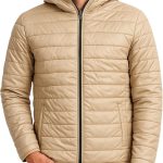 Miza Men's Winter Quilted Front Zipper Hooded Bomb Jacket