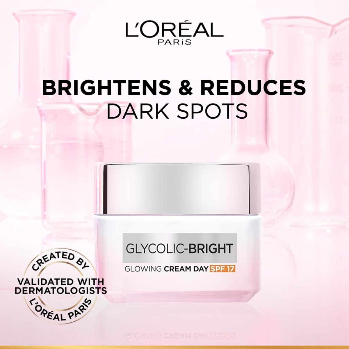⁦L’Oréal Paris L'Oréal Paris Glycolic Bright Glowing Day Cream 50ML⁩ - الصورة ⁦2⁩