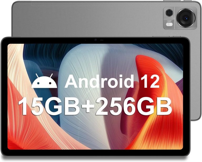 DOOGEE T20 Android 12 Touch Tablet 10.4 Inches, 15GB + 256GB/TF 1TB, Dual 4G LTE + 5G WiFi, 16MP + 8MP, FHD 2000 x 1200, 8300mAh, Octa-Core/Face ID/PC Mode/OTG/GPS/2 Years Warranty/TUV