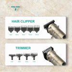 ⁦v-110 Men's Complete Grooming Kit 8 in 1 Rechargeable 180 Mins Runtime Charging and Electricity⁩ - الصورة ⁦6⁩
