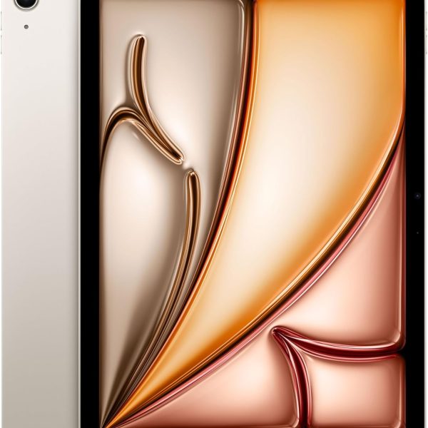 Apple 11-inch iPad Air (M3): Designed for Apple Intelligence, Liquid Retina Display, 256GB, 12MP Front/Back Camera, Wi-Fi 6E, Touch ID, All Day Battery - Starlight