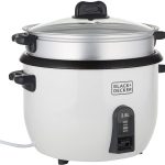 Black & Decker Rc2850-B5 2.8 Liter Non-Stick Rice Cooker, White, Stainless Steel Material International warranty