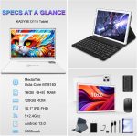 ⁦2024 Newest Tablet Android 12 Tablets 10 Inch, Tablet 128GB ROM+16GB RAM (8+8 Virtual), 2 In 1 Tablet with keyboard, Powerful Octa-Core+13MP Camera, 1TB TF Expandable, FHD IPS Display WiFi Tablet PC⁩ - الصورة ⁦2⁩