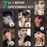 ⁦VGR 095 Beard Trimmer for Men, 7 in 1 Waterproof Cordless Hair Trimmer and Trimmer, Electric Shavers with T-Blade, Grooming Kit for Nose Body Ear Mustache⁩ - الصورة ⁦2⁩
