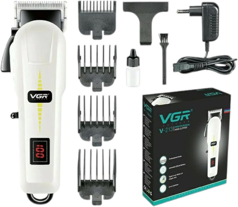 Professional Men's Razor V-213 Professional Blades with Blade Length Adjustment Arm Lithium Battery 2000 MAH Charging and Electricity
