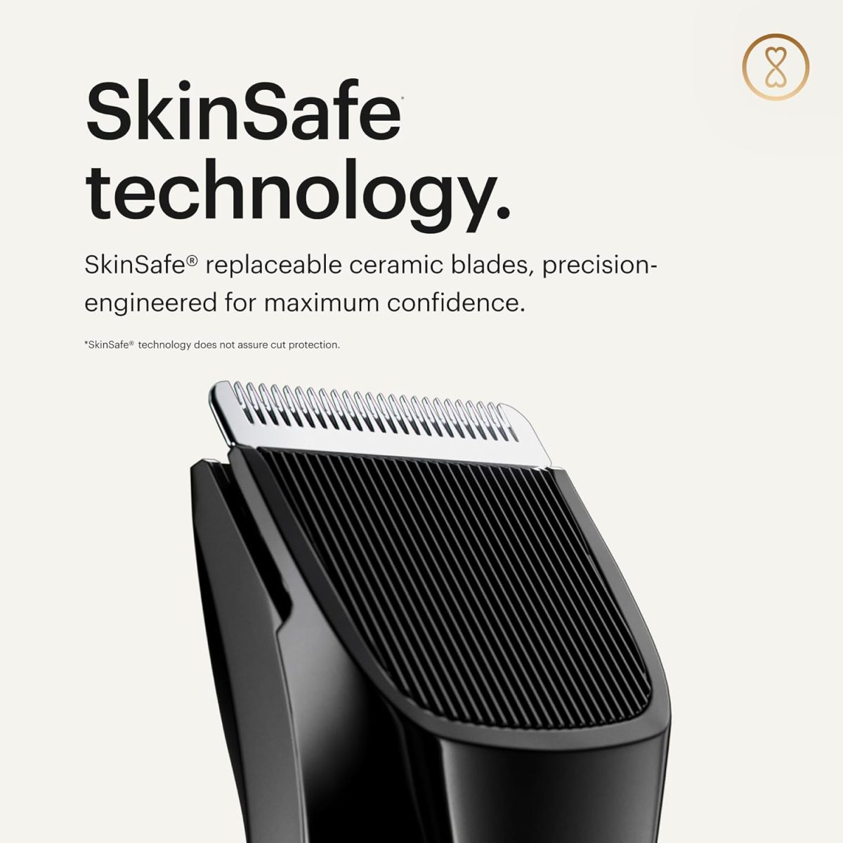 ⁦MANSCAPED® Electric Groin Hair Trimmer, The Lawn Mower™ 4.0, Replaceable SkinSafe™ Ceramic Blade Heads, Waterproof Wet / Dry Clippers, Rechargeable, Wireless Charging, Ultimate Male Hygiene Razor⁩ - الصورة ⁦4⁩
