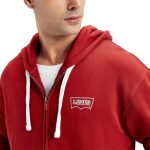 ⁦Levi's mens Embroiderd Zip Open Sweatshirt -3 Sweatshirt (pack of 1)⁩ - الصورة ⁦3⁩