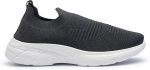 ⁦Men’s Slip-On Walking Shoes – Lightweight Breathable Knit Sneakers with Non-Slip Sole for Running, Gym, and Everyday Casual Wear MW1⁩ - الصورة ⁦2⁩