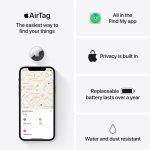 Apple MX532LL/A AirTag Multi-function Item Locator for iPhone/iPad - White - الصورة 6