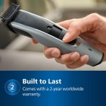 ⁦Philips Beard & Stubble Trimmer/Hair Clipper for Men, Series 5000, 40 Length Settings, Self-Sharpening Metal Blades, UK 3-Pin Plug - BT5502/13⁩ - الصورة ⁦8⁩
